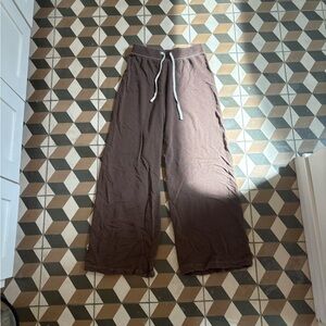 Cotton Wide-Leg sweatpants with Drawstring